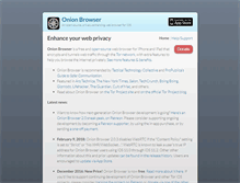 Tablet Screenshot of onionbrowser.com